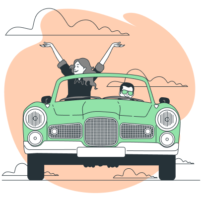 Vintage car illustration